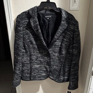 Jones New York Black and White Women's Blazer 16W NWT